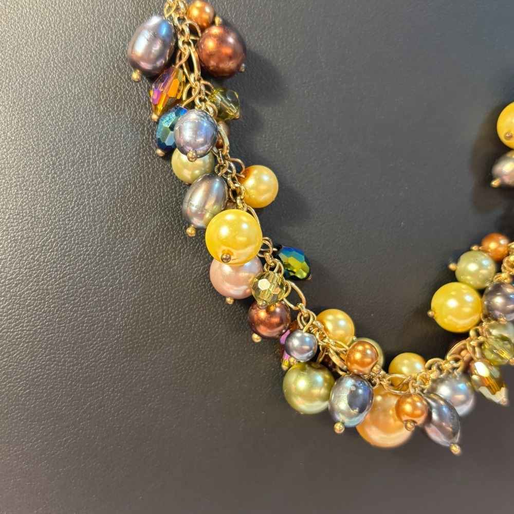 Pearl Necklace Vintage Colorful Clusters Premier Designs - Picture 4 of 12